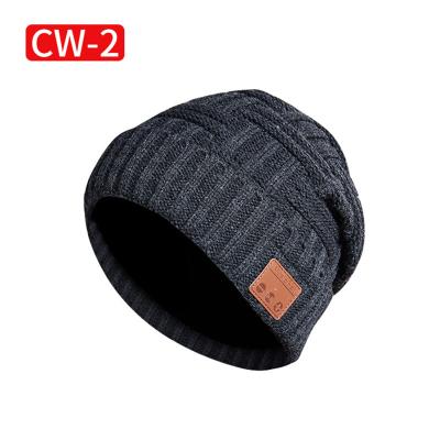 China Hat Headphone Wireless Stereo Music Player With MIC Hat Outdoor Sport Winter Music Warm Hat For Handsfree Smart Headphone for sale