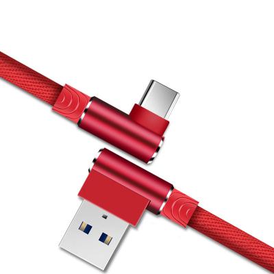 China High Quality USB Type-c Accessory 1m 2m Charging Cord Mobile Phone Cables 3m 90 Degree Fast USB Type Charger Data C Cable For Type-C Samsung LG Charging Wire Huawei Xiaomi Long Rope Mobile Phone for sale