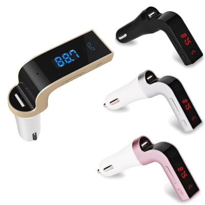 China Support MP3/WMA Music Format 4-in-1 Hands Free Wireless FM Transmitter MP3 Player USB Charger Car Phone Charger Radio Adapter Kit Car Accessories G7 for sale