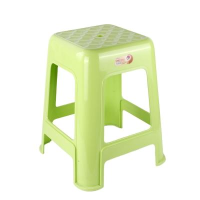 China Durable Stackable Plastic Bar Stools And Bed End Stools Strong Colorful Square Bench For Kitchen for sale