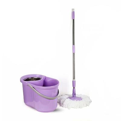 China Sustainable Broom Rod Plastic Stainless Steel Broom Bucket Set for sale