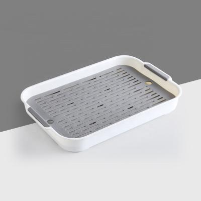 China Viable Universal Plastic Drain Tray Detachable Drain Board Single/Double Layers for Office/Home for sale