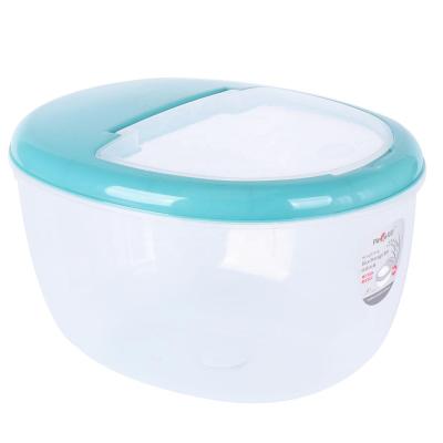 China Plastic Storage Container Rice Freshness Preservation Leakproof And Moisture Proof Flip Up Lid Pet Food Storage for sale