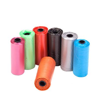 China Pet Waste Bag Environmental Protection Continuous Roll Multicolor Disposable Disposable Cat And Dog Excrement Bag for sale