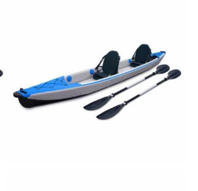 China PVC Inflatable Double Seater Dropstitch Inflatable Fishing Kayak 4.70m for sale