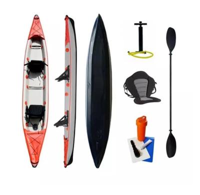 China Drop Stitch PVC China Double Seater Manufacturer 4.70m Inflatable Fishing Kayak for sale