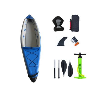 China Foldable 4.70m Inflatable Fishing Drop Stitch PVC China Manufacturer Double Seater Tandem Kayak for sale