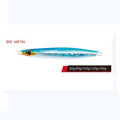 China ABS China Manufacturer OEM Super Aluminum Cosmetics Lure Metal Artificial Hard Fishing Jig 150g for sale