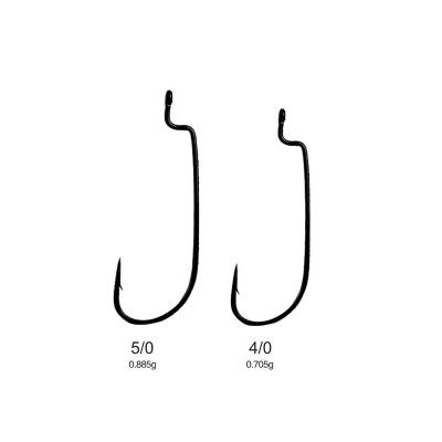 China 9959 Super Strong High Carbon Steel Worm Hook Fishhooks 12~5/0 for sale