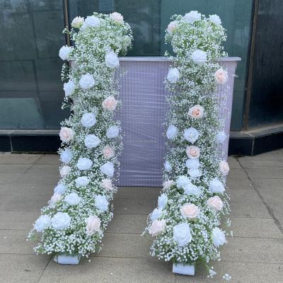 China Artificial Silk Wedding Decorations Sales China Wholesale Baby's Breath Flower Runner Layout Fashionable for sale