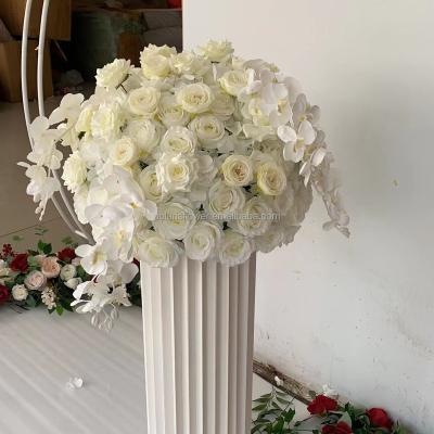 China Fashionable Wedding Decorations Wedding Decoration Flower Ball Centerpieces with White Orchid Flower for sale