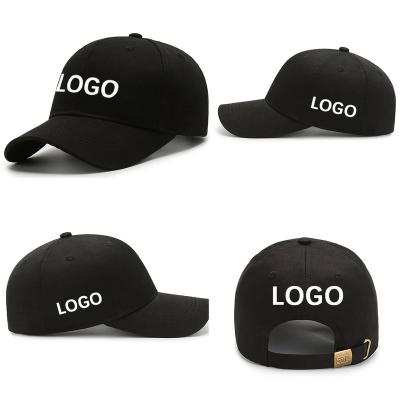 China JOINT Custom Logo Embroidery Trucker Hat Black Baseball Hat 5 Panel Hat for sale