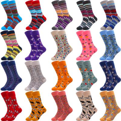 China 2022 Hot Sales QUICK DRY Wholesale Custom Made Men Crew Logo Dress Cartoon Fashion Colorful Men's Cotton Sock Socks Best for sale