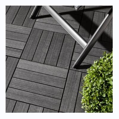 China EUROPEAN Wholesales Wood Plastic Composite Terrace Tiles Interlocking Flooring for sale