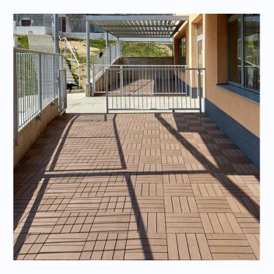 China EUROPEAN Hot Sale Wood Plastic Composite Terrace Tiles WPC Interlocking Decking for sale