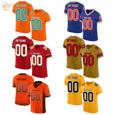 China Wholesale Custom Number Antibacterial Custom Name American Football Tank Tops Large Size Mens Shirt American Football Wear for sale