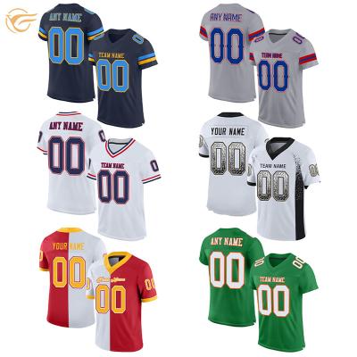 China Antibacterial Sportswear Custom Mens Rugby Sports Wear American Football Tank Top OEM Logo Number Extra Large Size S-XXXXL for sale