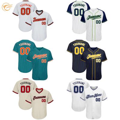 China Antibacterial custom logo number baseball jersey high efficiency baseball sportswear uniform apparel factory produced baseball shirts for sale