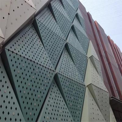 China 0.5mm-5.0mm Aluminium Perforated Panel For Residential Building Facade for sale