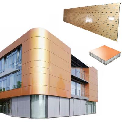 China Max Size 2mx12m Large Aluminum Honeycomb Cladding Panels For Curtain Wall Decoration for sale