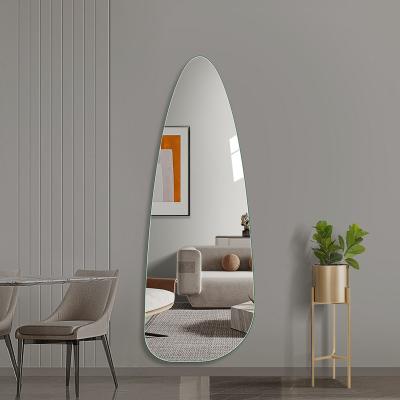 China New Design Modern Home Decorative Frameless Irregular Wall Mirror Integral Mirror Dressing Mirrors for sale