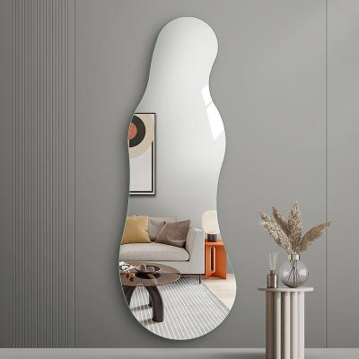 China High Quality Modern Frameless Irregular Full Body Mirror Home Decorative Wall Mounted Dressing Mirrors for sale