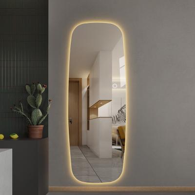 China High Level Lighted Frameless Backlit Dressing Home Mirrors Decorative Wall Mounted Luminous Smart Led Dressing Mirrors With Light for sale