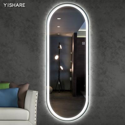 China Modern Smart Frameless Illumination Home Led Full Length Mirrors Lighted Decorative Wall Mirrors Dressing Mirrors With Light for sale