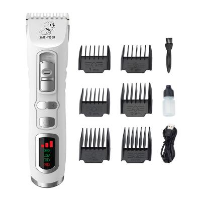 China Viable Professional Rechargeable Cordless Pet Cat Shaver and Low Noise Electric Dog Trimmer Grooming for sale