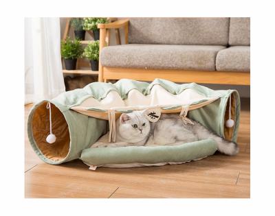 China OEM Breathable Design Detachable Pet Toys Soft Sofa Beds Breathable Cat Interactive Room Tunnel for sale