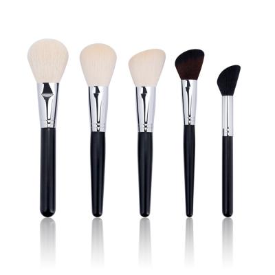 China PBT Hair High End Makeup Brush Cosmetics Powder Brush Set Aluminum Ferrule for sale