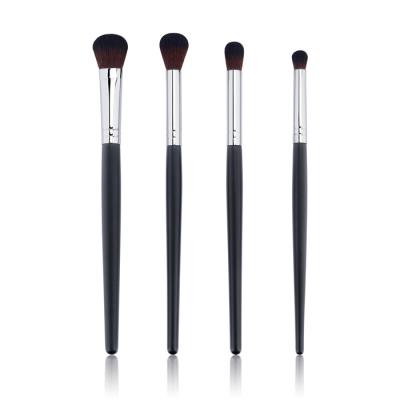 China Matte Black Handle Concealer Brush Set 150mm-170mm Eye Blending Brush Set for sale