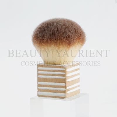 China SA8000 Wooden Handle Square Kabuki Brush Kabuki Foundation Brush for sale