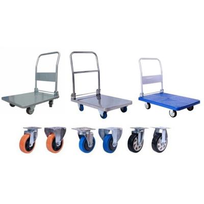 China Industrial Warehouse Trolley Used Trolley Folding Tooling Trolley Four Wheel Trolley for sale