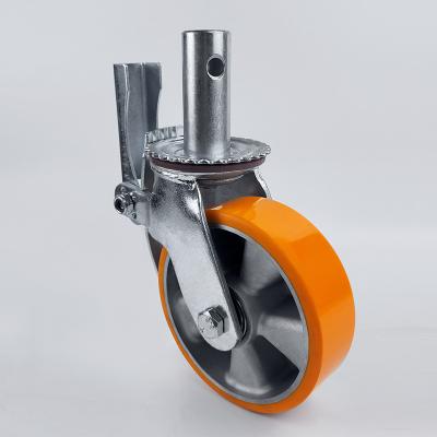 China swivel & 6 Inch Rigid Heavy Duty Forklift Caster Wheel For Scaffolding Caster for sale