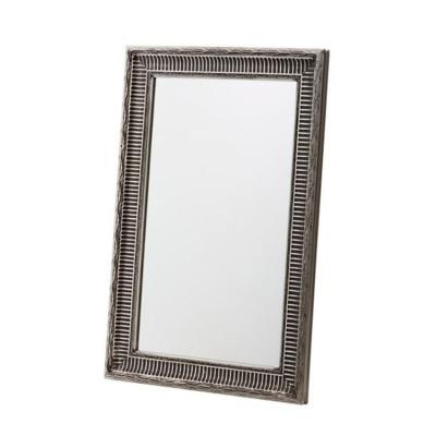 China Wholesale Europe Wood Frame Beads Full Floor Stand Mirror Beaded Wall Mirror for sale