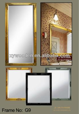 China China Timber Mirror Frame Barber Mirror Salon Wood Mirror G9 for sale