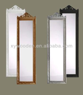 China Furniture Baroque Wooden Mirror Frame Solid Wood Unfinished Frames for sale