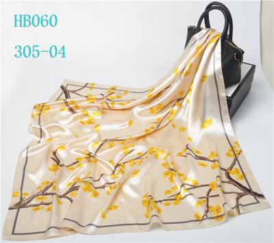 China New style hijabs 90*90cm polyester square scarf European American printing hijabs for woman for sale