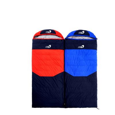 China Envelope Duck Down Sleeping Bag Two Side Zippers Winter Camping Sleeping Envelope Type Bag for sale