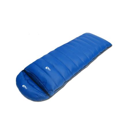 China Envelope Type Cool Weather Duck Down Sleeping Bag Heavy Duty Waterproof Mummy Sleeping Bag for sale