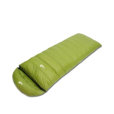 China Skillful Design Winter Autumn Spring White Duck Down Mummy Emergency Sleeping Bag Envelope Type Camping for sale