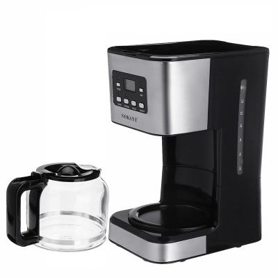 China Best Sold Automatic Coffee Maker Commercial Mini Coffee Maker Household Small Tea Coffee Pot Milk Drip Maker for sale