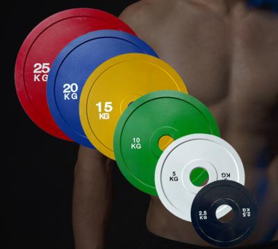 China Powerlifting Commercial Training Use Wholesale Steel Calibrated Weight Plates For Fitness for sale