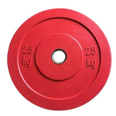 China Universal Gym Weight Whole Colors Rubber Barbell Dish For Gym Fitness for sale