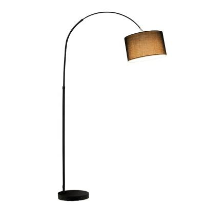 China Modern Modern Fishing Lamp With Fabric Shade Adjustable Standing Lamp Office Home Decor Lamp Living Room Sofa Floor Lamp for sale