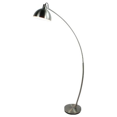 China New-designed minimalist sand nickel color metal fishing floor lamp for a variety of scenes for sale