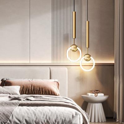 China Ring LED Dining Table Bedside Decoration Rustic Modern Pendant Light Indoor Lighting Lights for sale