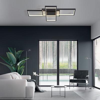 China Modern Modern Chandelier Decorative Pendant Light,Black Square LED Light Ceiling Lamp,Lighting Fixture for Living Room Bedroom for sale