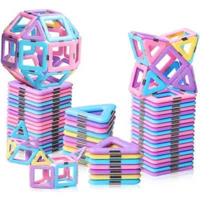 China Educational Toys Castle Building Set for Children Little Girls Boys Children Christmas Birthday Gifts Educational Magnetic Tiles Toys for sale